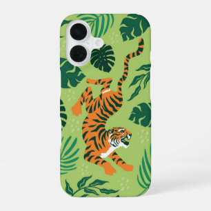 Tropical Tiger iPhone 16 Case