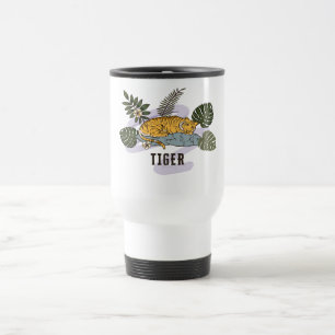 Tropical Tiger Rest Travel Mug