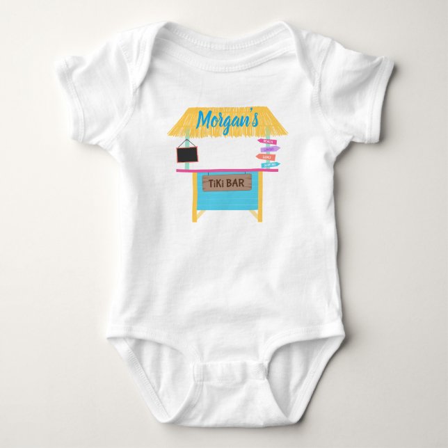 Tropical Tiki Bar Baby Bodysuit (Front)