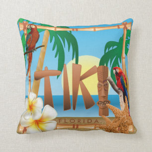 Tropical Tiki Design Cushion