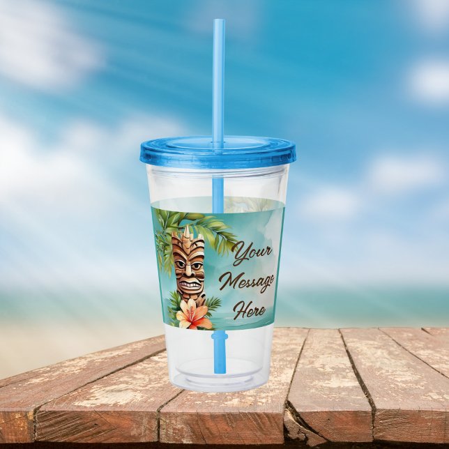 Tropical Tiki Party Acrylic Tumbler (Creator Uploaded)