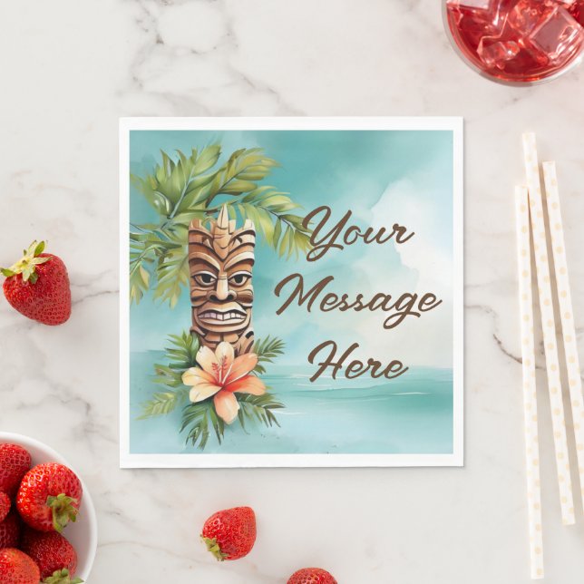 Tropical Tiki Party Napkin (Insitu)