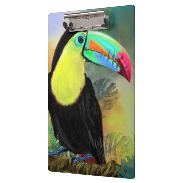 Tropical Toco Toucan Bird Clipboard (Left)