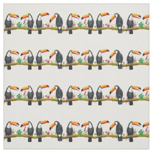 Tropical Toco Toucan Talk Fabric