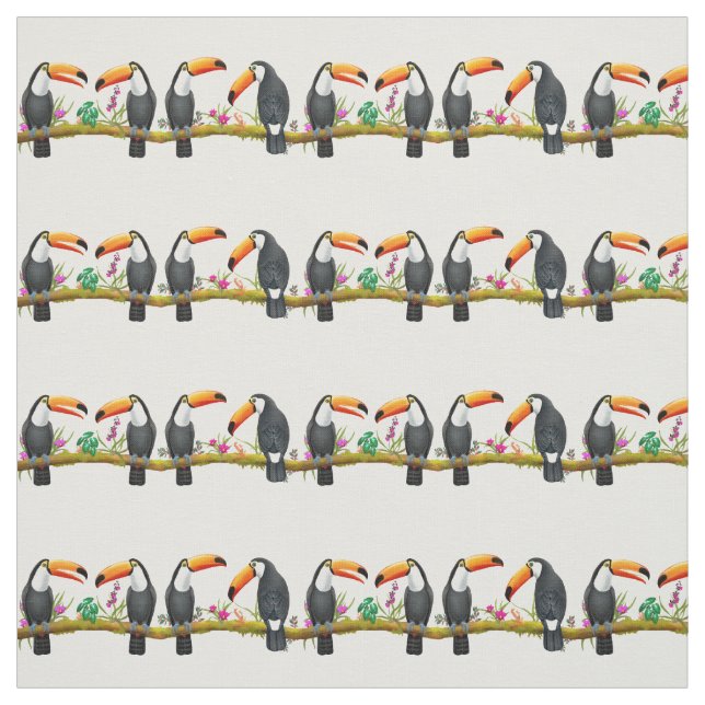 Tropical Toco Toucan Talk Fabric (Swatch)