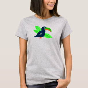 Tropical Toucan And Leaves T-Shirt