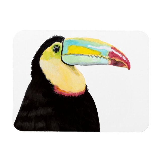 Tropical Toucan Bird Magnet (Horizontal)