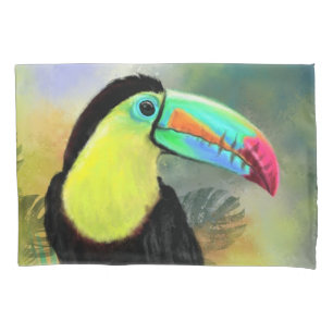 Tropical Toucan Bird Pillow Case