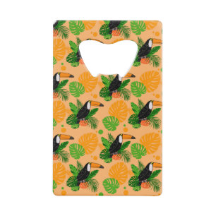 Tropical Toucan Bird Seamless Pattern