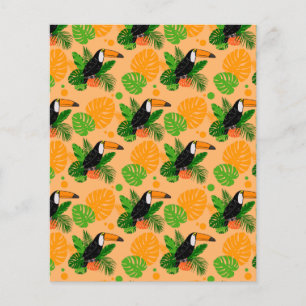 Tropical Toucan Bird Seamless Pattern
