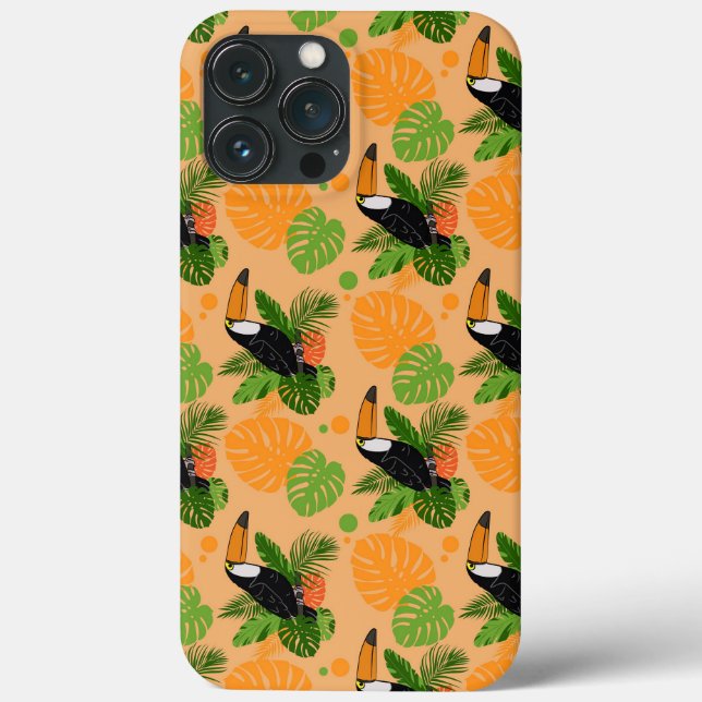 Tropical Toucan Bird Seamless Pattern Case-Mate iPhone Case (Back)