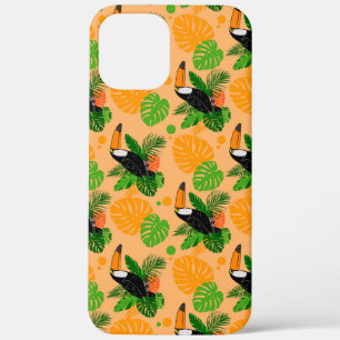 Tropical Toucan Bird Seamless Pattern iPhone 12 Pro Max Case