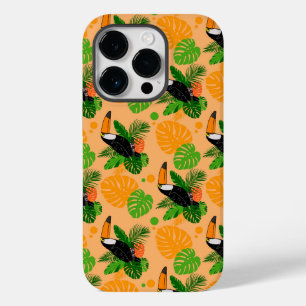 Tropical Toucan Bird Seamless Pattern Case-Mate iPhone 14 Pro Case