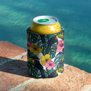 Tropical Toucan Can Cooler