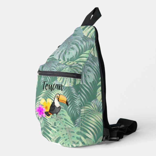 Tropical Toucan Design Sling Bag (Right Corner)
