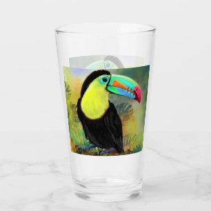 Tropical Toucan Glass