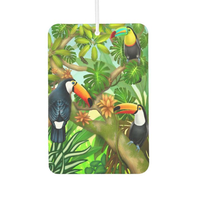 Tropical Toucan Jungle Air Freshener (Front)