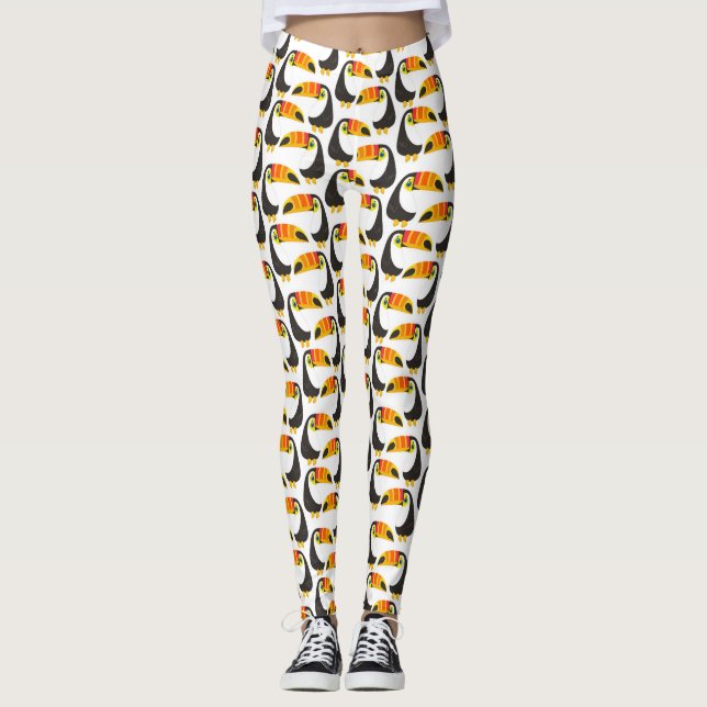 Tropical Toucan Leggings (Front)