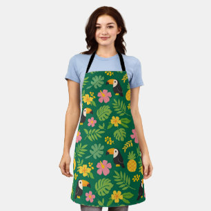 Tropical Toucan Paradise Apron