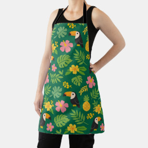 Tropical Toucan Paradise Apron