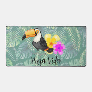 Tropical Toucan Pura Vida Desk Mat
