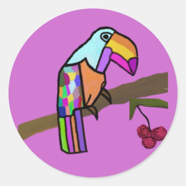 Tropical Toucan Stickers (Front)