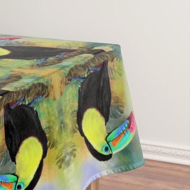 Tropical Toucan Tablecloth (In Situ)