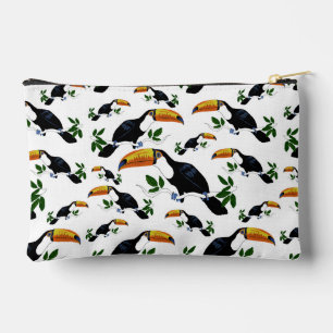 Tropical Toucans - Playful Jungle Accessory Pouch