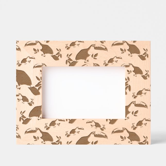 Tropical Toucans - Playful Jungle Etched Frames (Front)