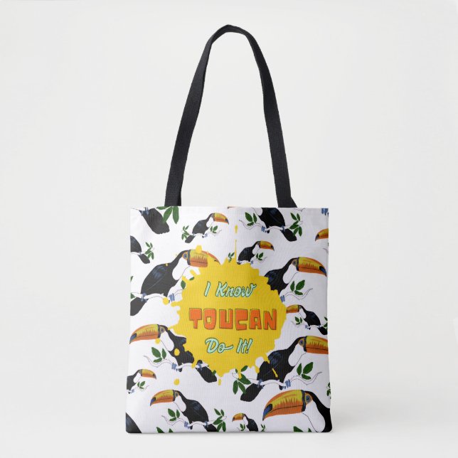 Tropical Toucans - Playful Jungle Tote Bag (Front)