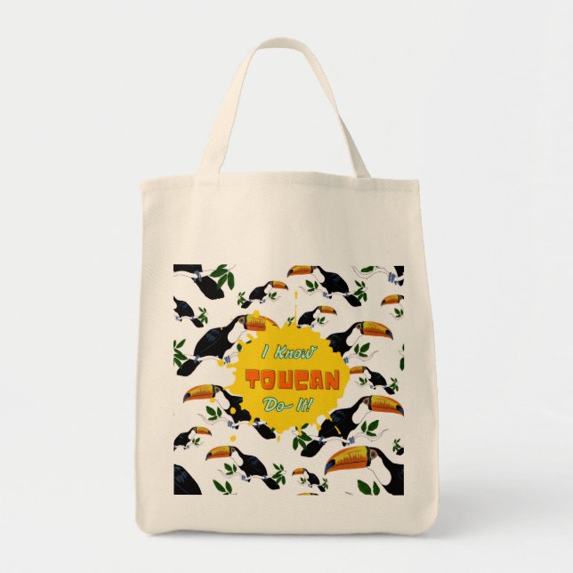 Tropical Toucans - Playful Jungle Tote Bag (Front)