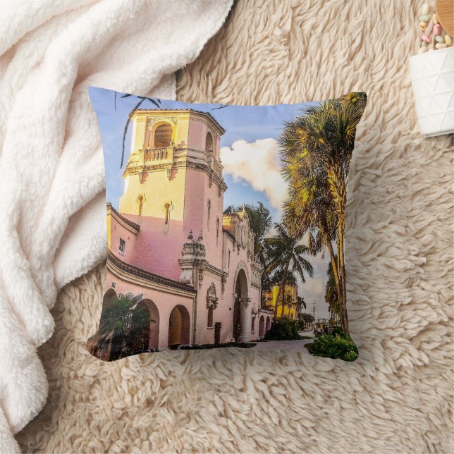 Tropical Train Station Cushion (Blanket)