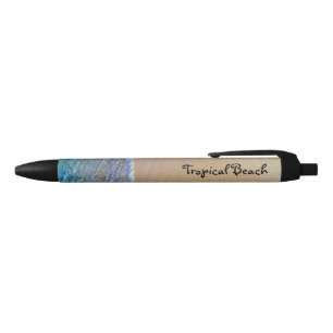 Tropical Travel Black Ink Pen
