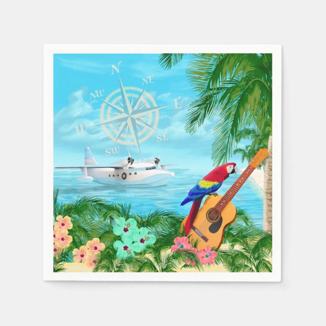 Tropical Travels Napkin (Front)
