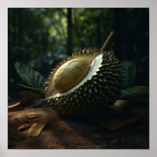 Tropical Treasure: Durian fruit Poster