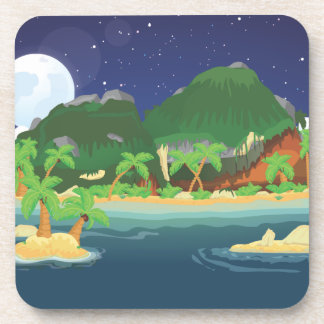 Tropical Treasure Island Coaster
