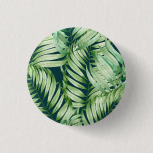 Tropical Tree Art 3 Cm Round Badge