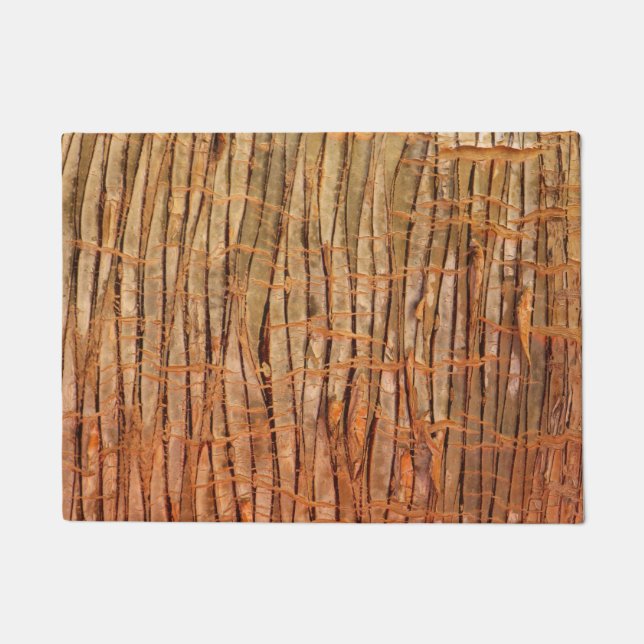 Tropical Tree Bark Nature Photo Doormat (Front)