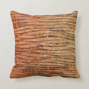 Tropical Tree Bark Photo Cushion