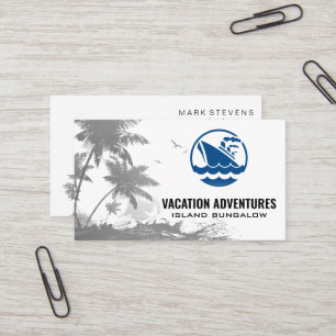 Tropical Trees   Cruise Ship Business Card