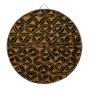 Tropical Tribal South Seas Tapa Dartboard