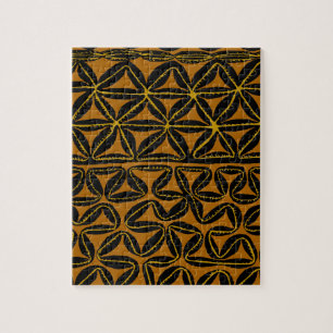Tropical Tribal South Seas Tapa Jigsaw Puzzle