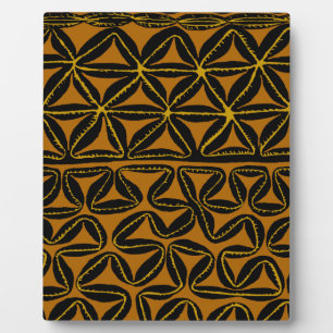 Tropical Tribal South Seas Tapa Plaque