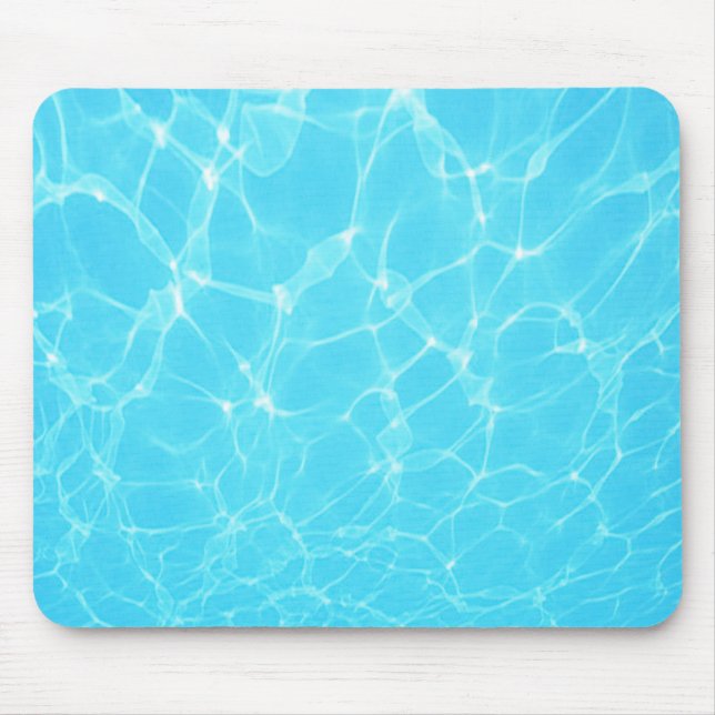 Tropical Turquoise Blue Ocean Mouse Mat (Front)
