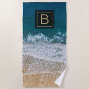 Tropical Turquoise Blue Sea Sandy Beach Florida Towel