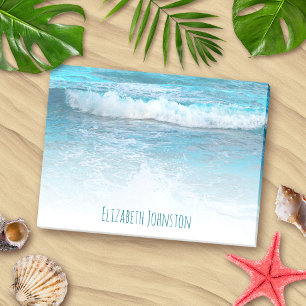 Tropical turquoise ocean Hawaii waves photo custom Post-it Notes
