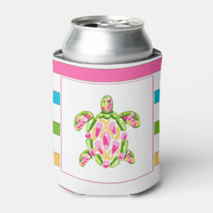 Tropical Turtle Can Cooler