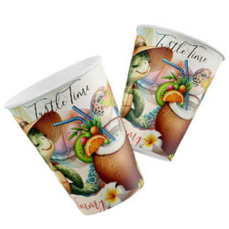 Tropical Turtle Vibes –Summer Beach Escape Art Coffee Mug