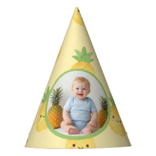 Tropical Tutti Frutti First Birthday Photo Party Hat