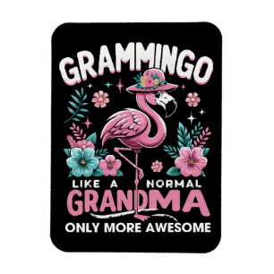 Tropical Twilight Flamingo Magnet